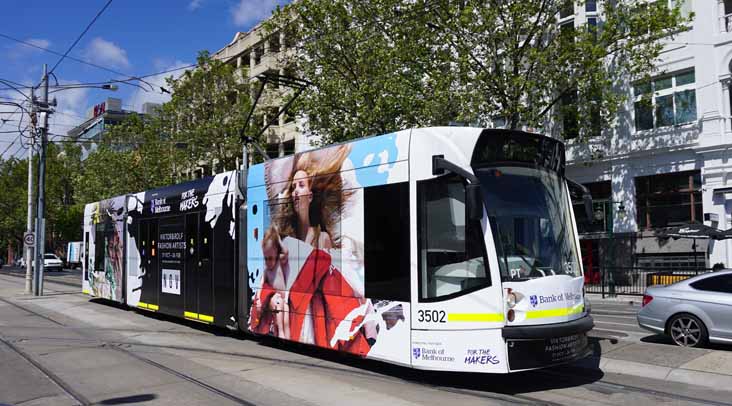 Yarra Trams Combino Bank of Melbourne 3502
